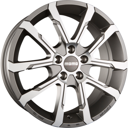 Momo Quantum EVO matt anthracite diamond cut Alufelge 8x18 Zoll ET44 LK 5x112 ML57.1 – Bild 4