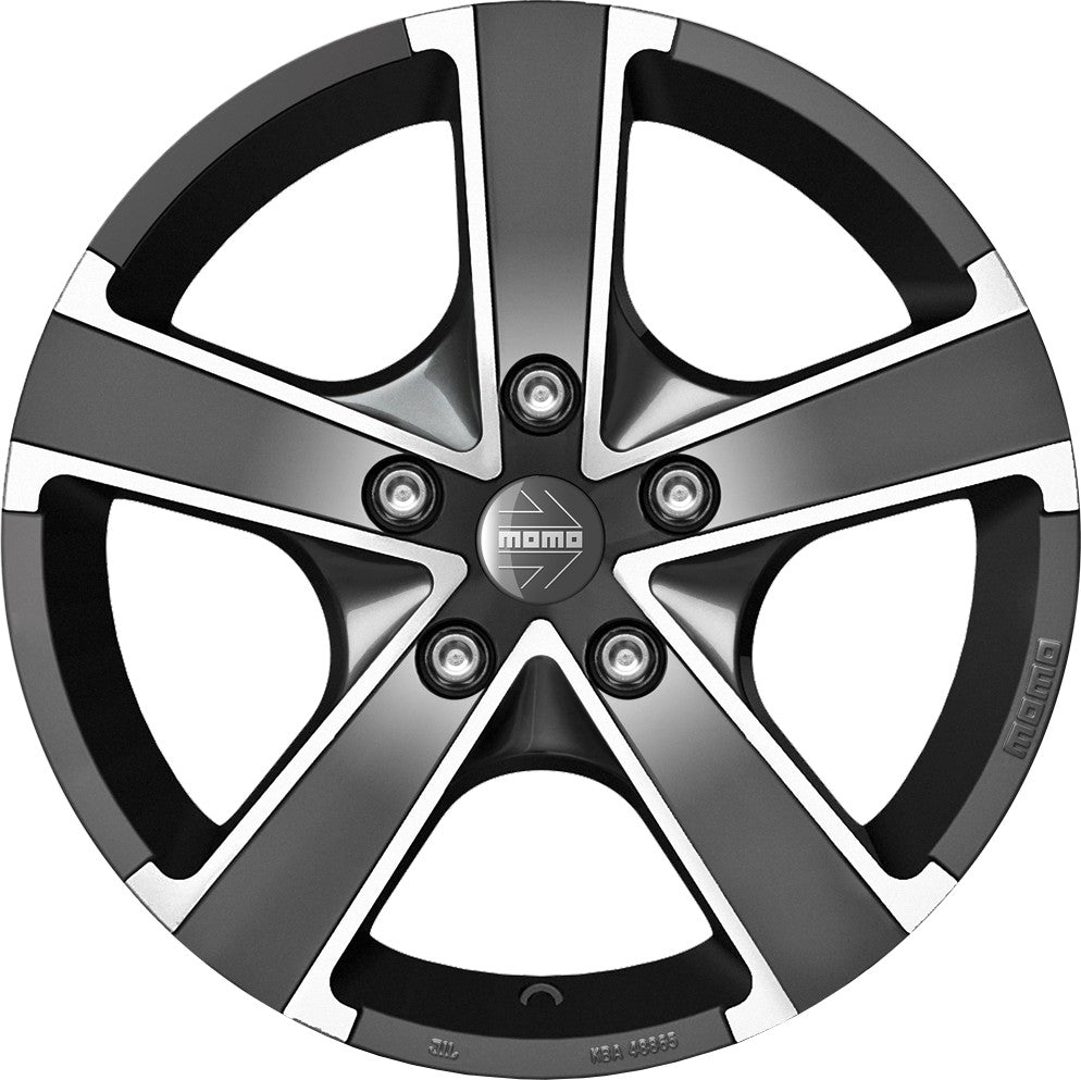 Momo Win Pro EVO glossy anthracite diamond cut Alufelge 6.5x15 Zoll ET40 LK 4x108 ML72.3 – Bild 2