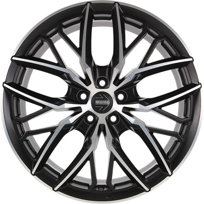 Momo Spider matt black diamond cut Alufelge 8.5x19 Zoll ET48 LK 5x112 ML72.3 – Bild 2