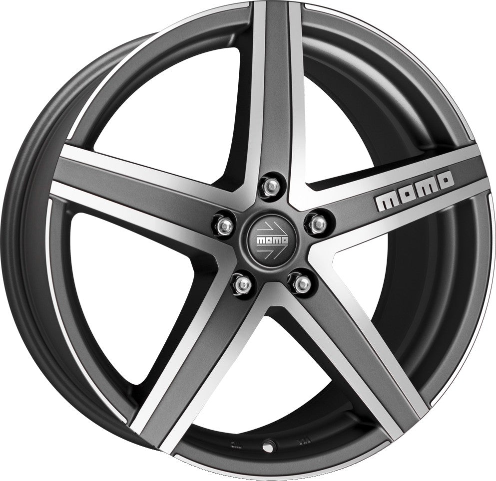 Momo Hyperstar EVO matt anthracite diamond cut Alufelge 8x18 Zoll ET42 LK 5x120 ML72.6