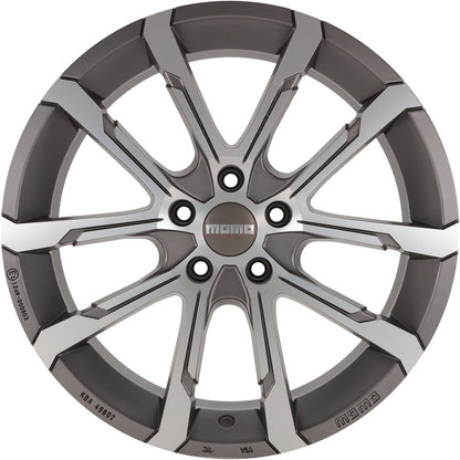 Momo Quantum EVO matt anthracite diamond cut Alufelge 7x17 Zoll ET42 LK 5x114.3 ML72.3 – Bild 2