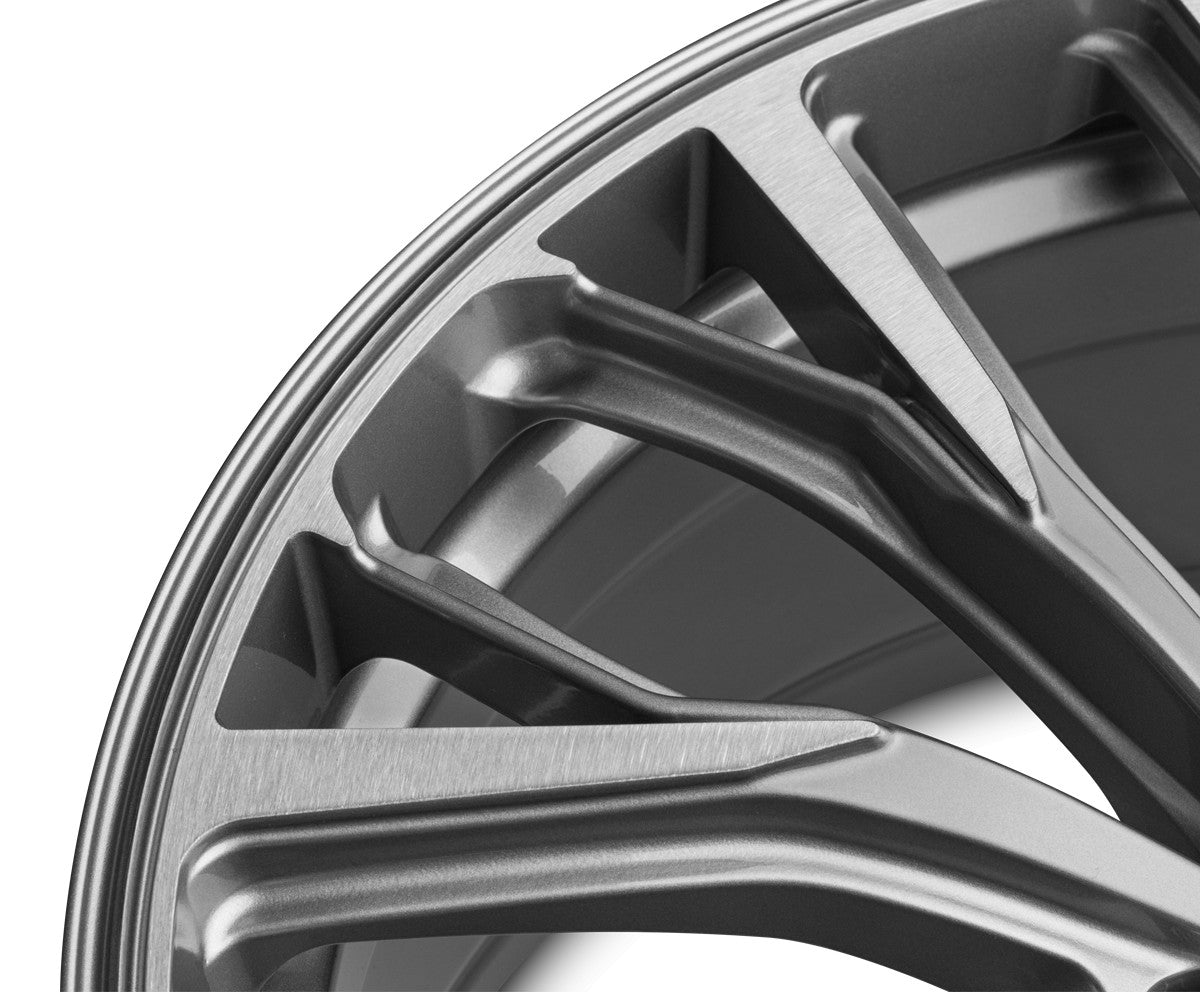 Momo RF02 titan-silver brushed Alufelge 10x20 Zoll ET20 LK 5x112 ML66.6 – Bild 4