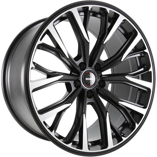 Momo RF02 black matt polish Alufelge 10x20 Zoll ET40 LK 5x112 ML66.6