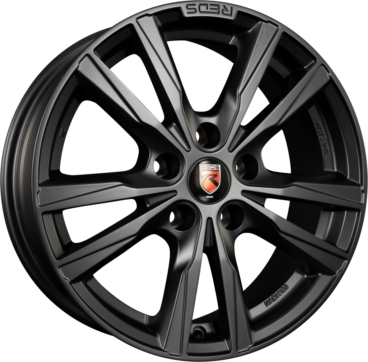 Reds K2 HD Matt Black Alufelge 7.5x17 Zoll ET45 LK 5x112 ML72.3 – Bild 2