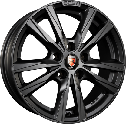Reds K2 HD Matt Black Alufelge 7.5x17 Zoll ET45 LK 5x112 ML72.3 – Bild 2