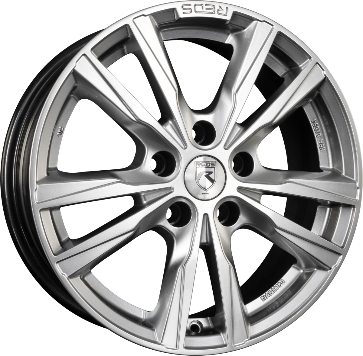 Reds K2 HD Hypersilver Alufelge 7.5x17 Zoll ET38 LK 5x114.3 ML72.3 – Bild 2
