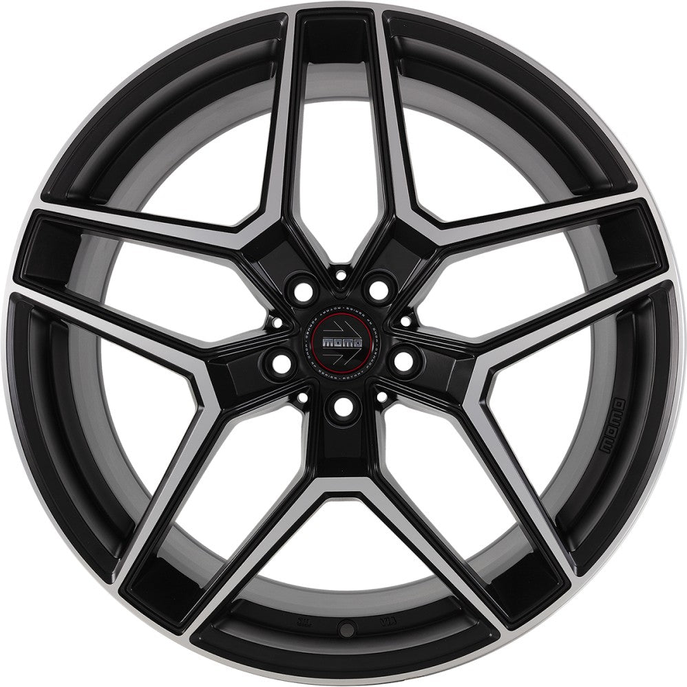 Momo RF06 black matt polish Alufelge 9.5x20 Zoll ET40 LK 5x112 ML66.6 – Bild 2