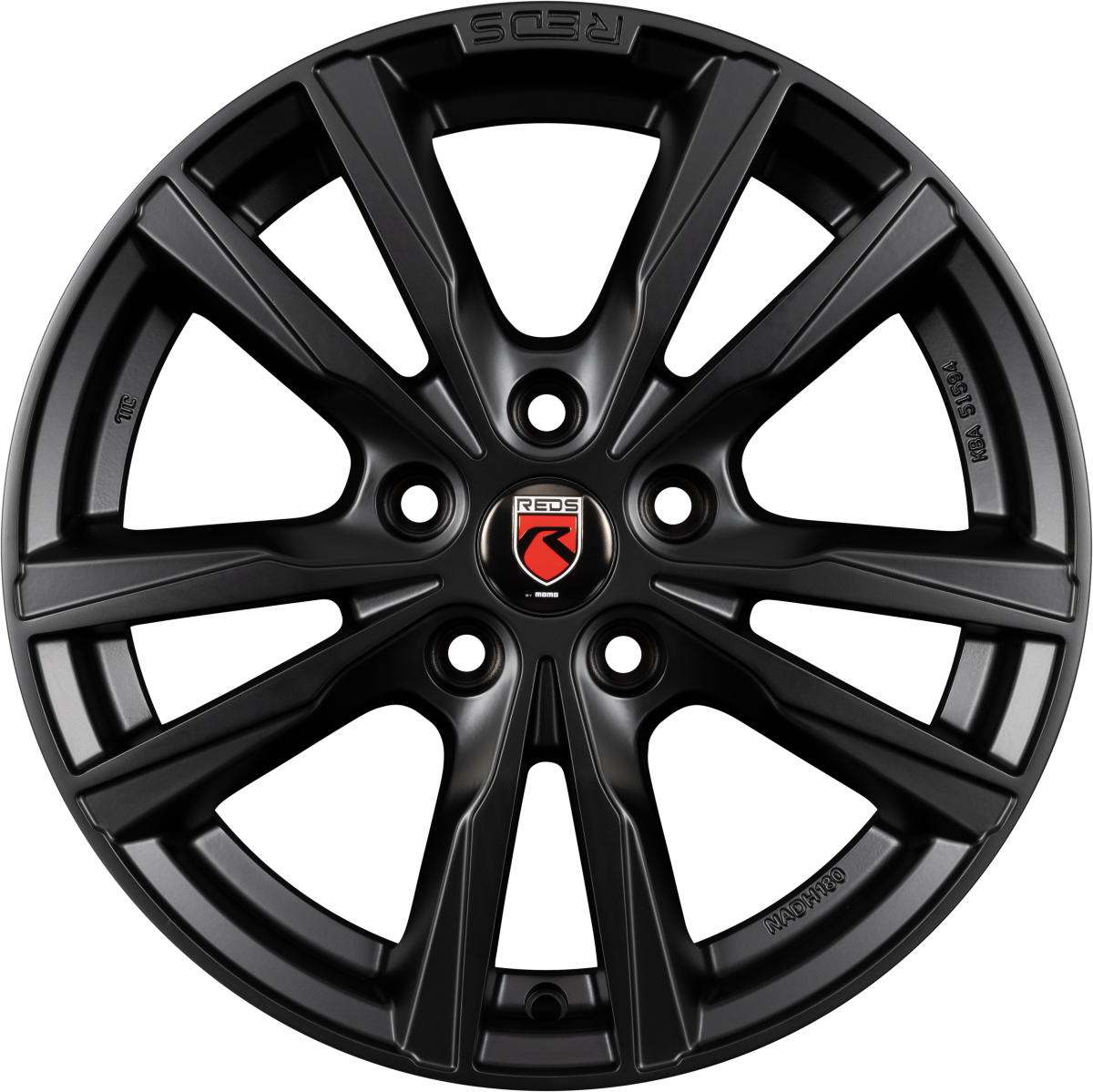 Reds K2 HD Matt Black Alufelge 8x18 Zoll ET35 LK 5x112 ML79.6