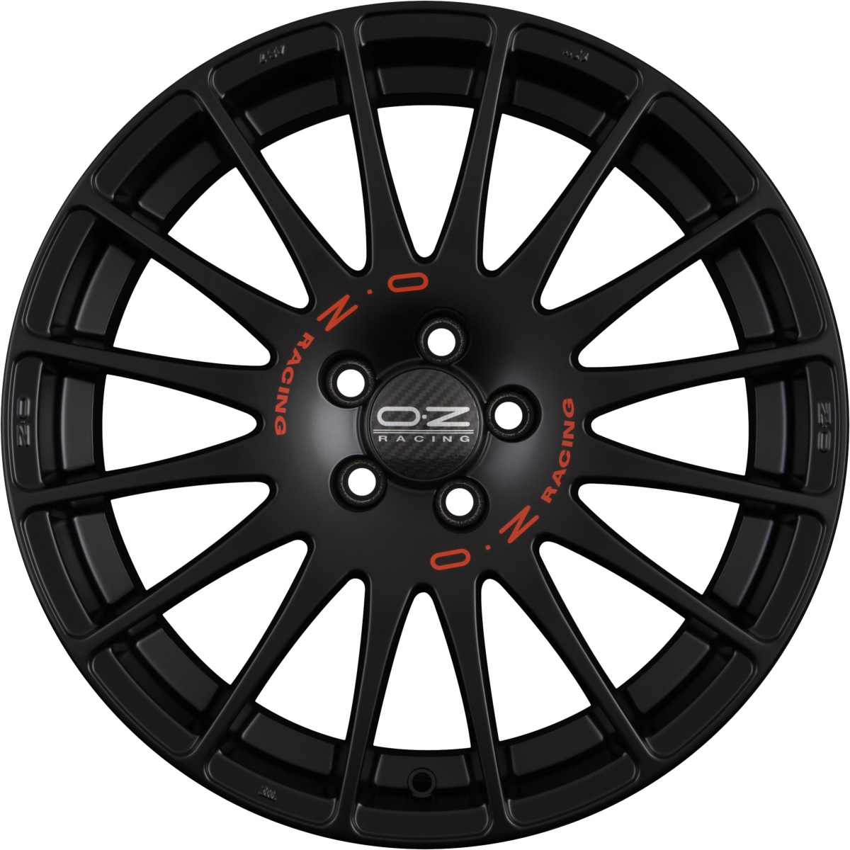 OZ Superturismo GT mattschwarz Alufelge 8x18 Zoll ET50 LK 5x112 ML75 – Bild 5