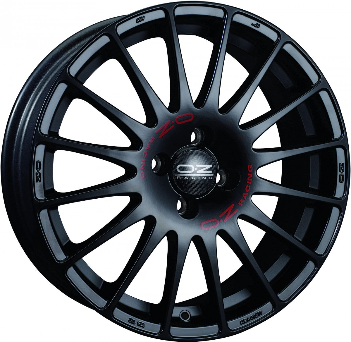 OZ Superturismo GT mattschwarz Alufelge 7x17 Zoll ET38 LK 5x100 ML68