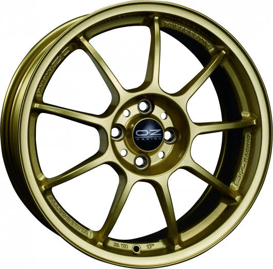 OZ Alleggerita HLT race gold Alufelge 9x18 Zoll ET43 LK 5x130 ML71.56