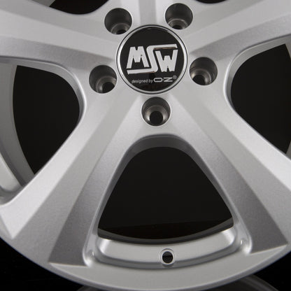 MSW 19 Full Silver Alufelge 6.5x15 Zoll ET35 LK 5x100 ML57.1 – Bild 3