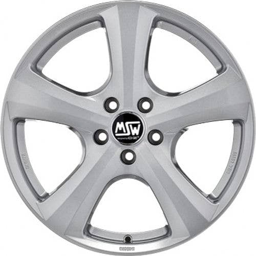 MSW 19 full silver Alufelge 7x16 Zoll ET41 LK 5x120 ML67.1 – Bild 2