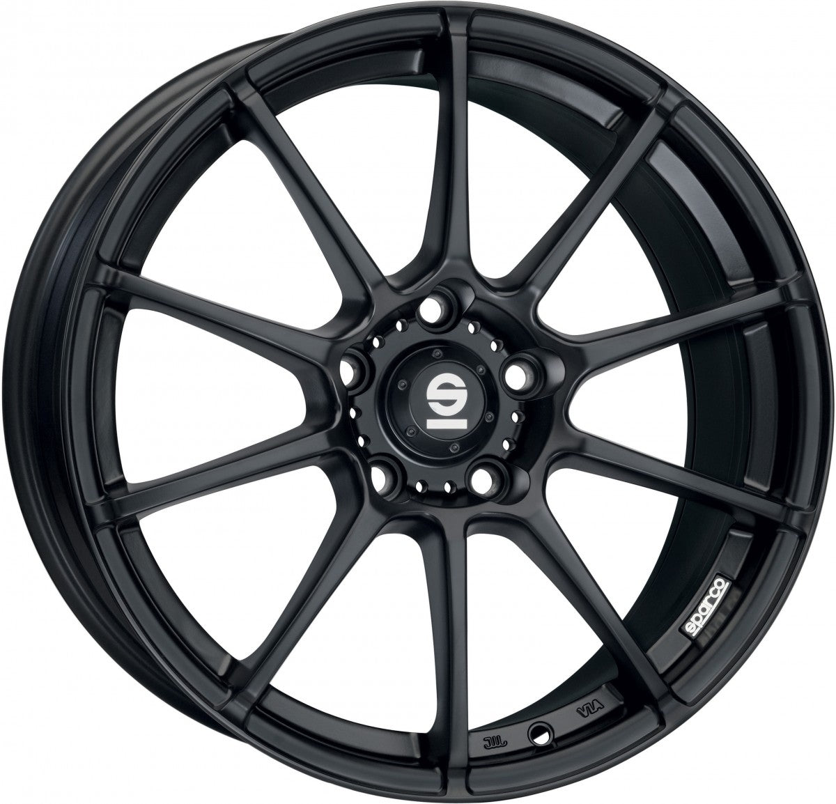 Sparco Assetto Gara matt black Alufelge 7x16 Zoll ET42 LK 4x108 ML73.1