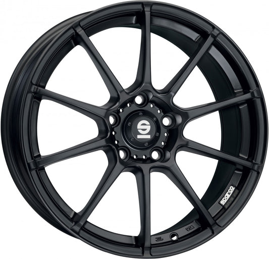 Sparco Assetto Gara matt black Alufelge 7x16 Zoll ET48 LK 5x112 ML73.1