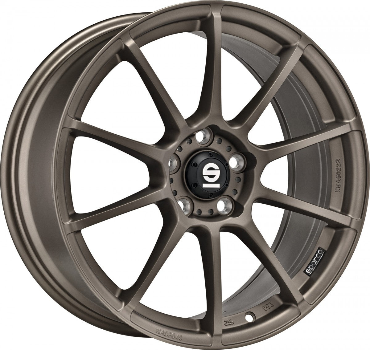 Sparco Assetto Gara matt bronze Alufelge 7x17 Zoll ET45 LK 5x114.3 ML73.1