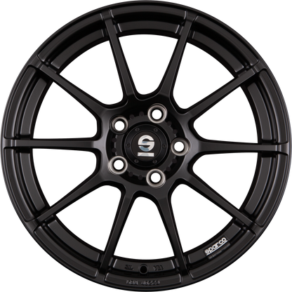 Sparco Assetto Gara Matt Black Alufelge 7.5x17 Zoll ET35 LK 5x100 ML63.3