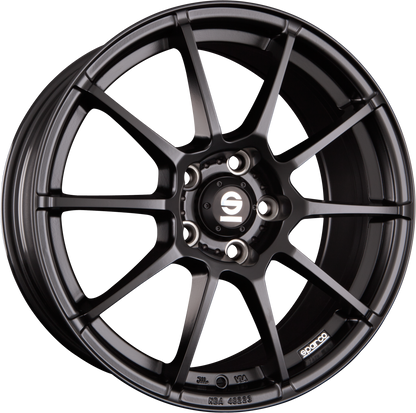 Sparco Assetto Gara Matt Black Alufelge 7.5x17 Zoll ET35 LK 5x100 ML63.3 – Bild 2