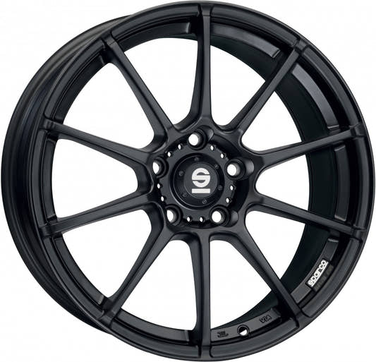 Sparco Assetto Gara matt black Alufelge 8x18 Zoll ET38 LK 5x110 ML73.1