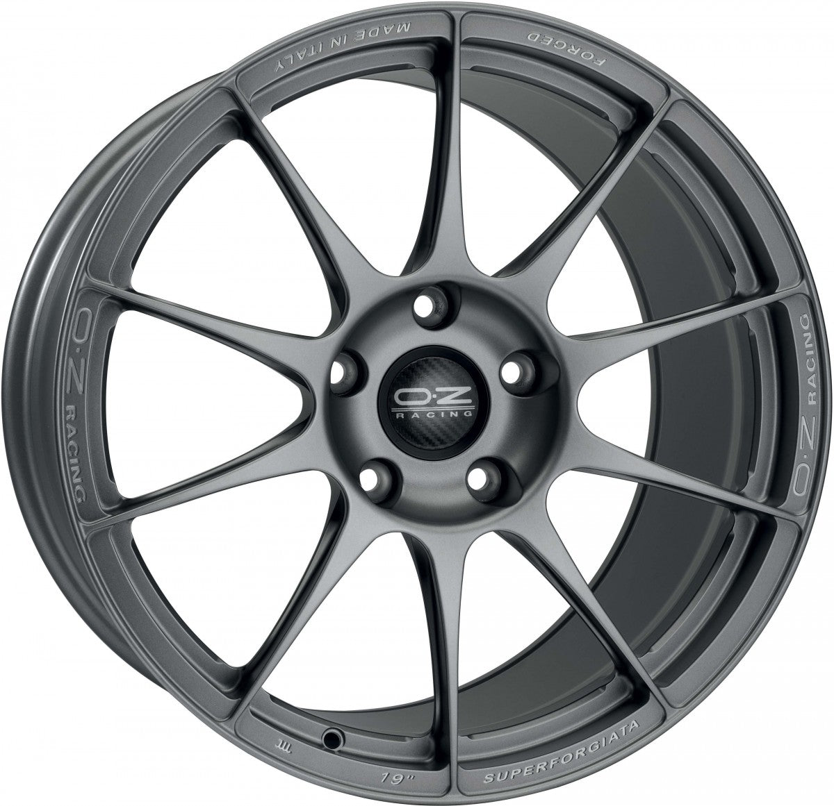 OZ Superforgiata grigio corsa Alufelge 12x19 Zoll ET68 LK 5x130 ML71.56