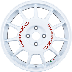OZ Leggenda Race White + Red Lettering Alufelge 7x17 Zoll ET42 LK 4x108 ML75