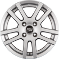 MSW 22 Full Silver Alufelge 6x15 Zoll ET38 LK 5x100 ML57.1