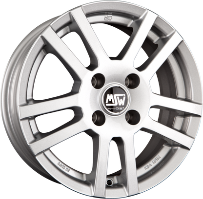 MSW 22 Full Silver Alufelge 6x15 Zoll ET38 LK 5x100 ML57.1 – Bild 2