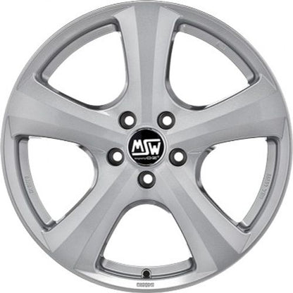 MSW 19 full silver Alufelge 8x18 Zoll ET45 LK 5x120 ML72.56 – Bild 2