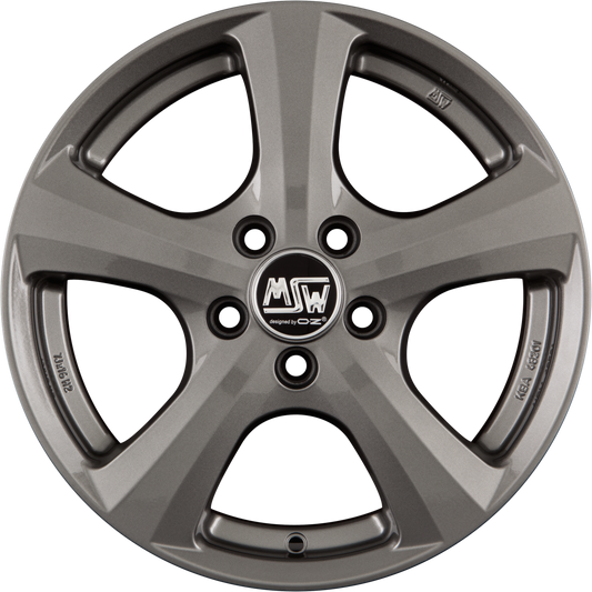 MSW 19 Grey Silver Alufelge 7x16 Zoll ET42 LK 5x112 ML57.1