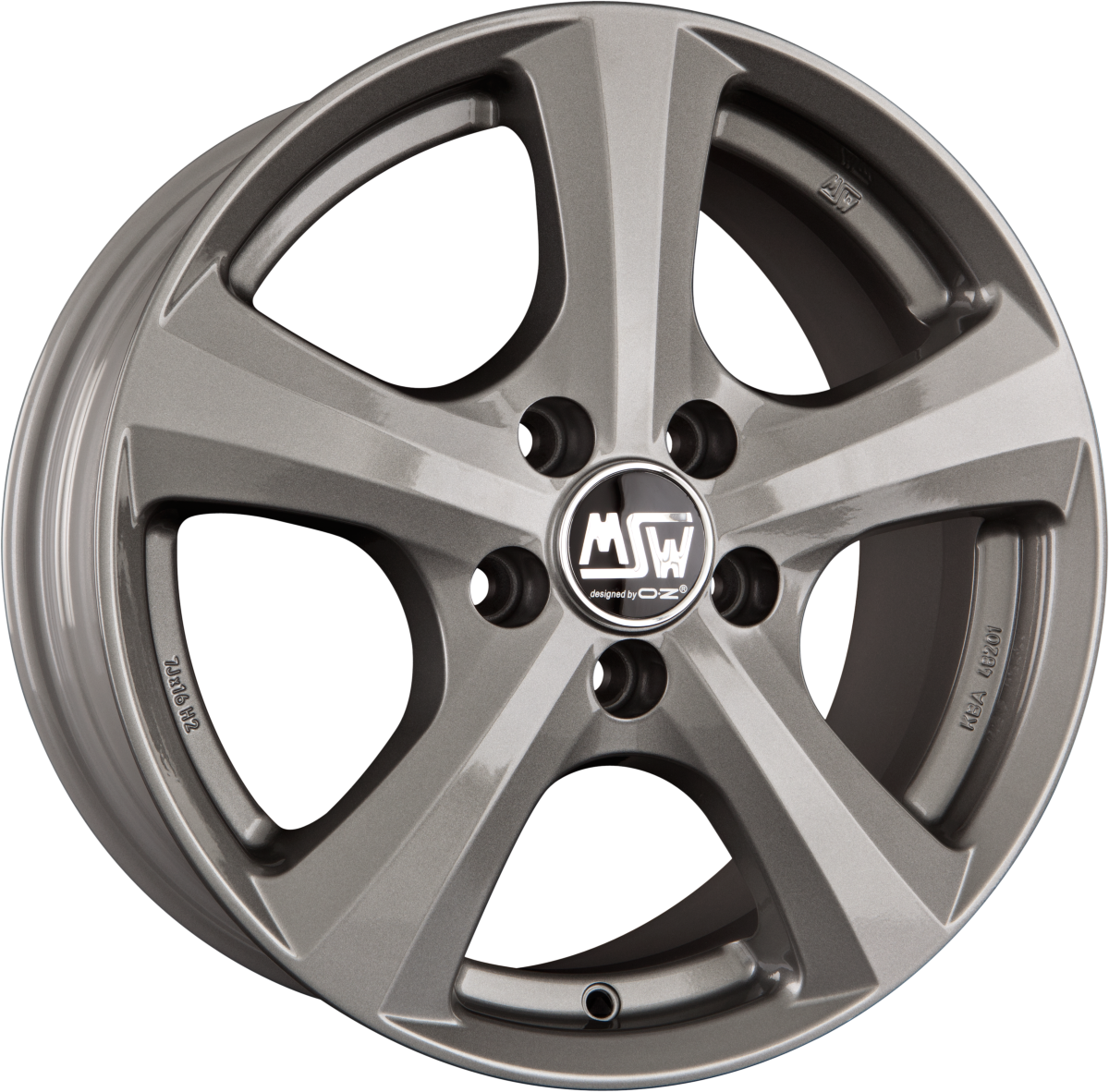 MSW 19 Grey Silver Alufelge 7x16 Zoll ET42 LK 5x112 ML57.1 – Bild 2