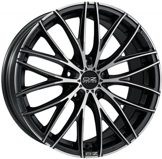 OZ Italia 150 matt dark graphite polished Alufelge 8x17 Zoll ET38 LK 5x110 ML75
