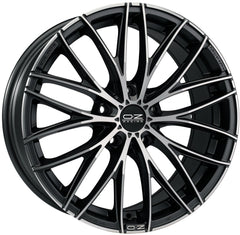 OZ Italia 150 matt dark graphite polished Alufelge 8x17 Zoll ET38 LK 5x110 ML75