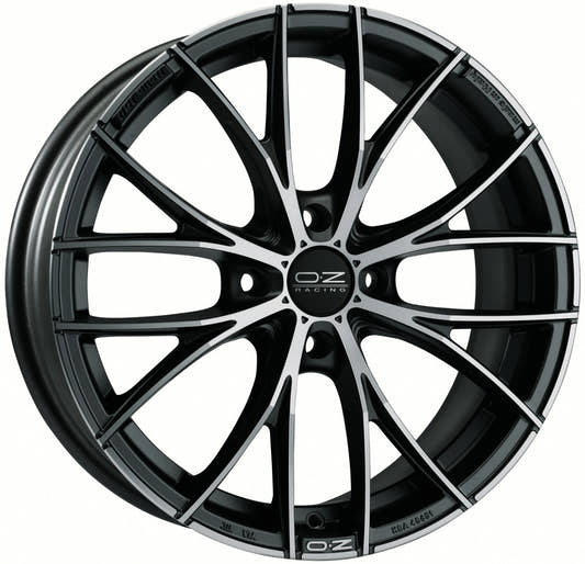 OZ Italia 150 matt dark graphite polished Alufelge 8x17 Zoll ET38 LK 5x110 ML75 – Bild 2