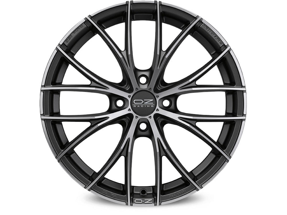 OZ Italia 150 matt dark graphite polished Alufelge 8x17 Zoll ET38 LK 5x110 ML75 – Bild 3