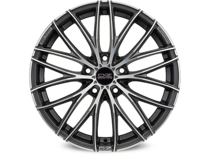 OZ Italia 150 matt dark graphite polished Alufelge 8x19 Zoll ET45 LK 5x120 ML79 – Bild 4