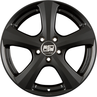 MSW 19 Matt Black Alufelge 7x16 Zoll ET38 LK 5x114.3 ML73.1