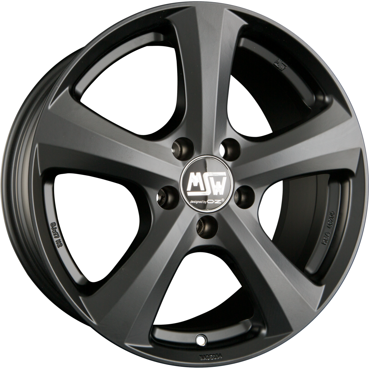 MSW 19 Matt Black Alufelge 7x16 Zoll ET38 LK 5x114.3 ML73.1 – Bild 2