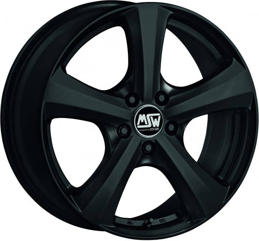 MSW 19 Matt Black Alufelge 6.5x15 Zoll ET43 LK 4x100 ML63.3