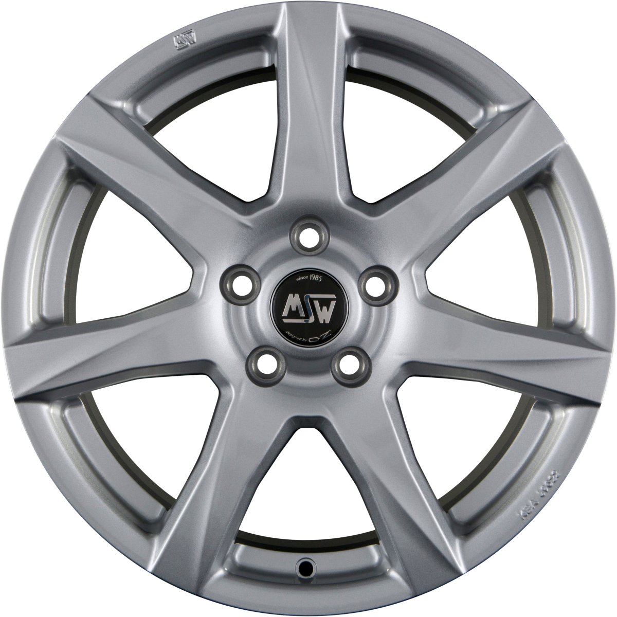 MSW 77 Full Silver Alufelge 7.5x17 Zoll ET43 LK 5x120 ML72.5
