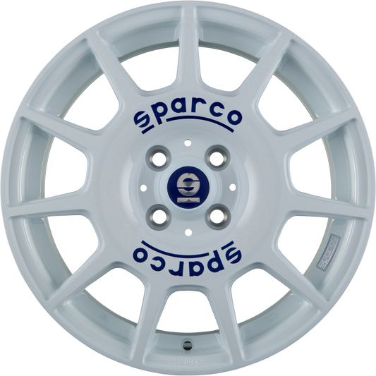 Sparco Terra White + Blue Lettering Alufelge 7x16 Zoll ET25 LK 4x108 ML65.1