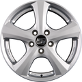 MSW 19 Full Silver Alufelge 7.5x16 Zoll ET45 LK 5x112 ML66.6