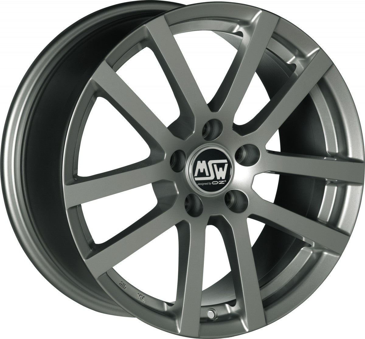 MSW 22 Grey Silver Alufelge 5.5x14 Zoll ET45 LK 4x100 ML63.3