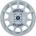 Sparco Terra White + Blue Lettering Alufelge 7.5x17 Zoll ET35 LK 5x100 ML63.3
