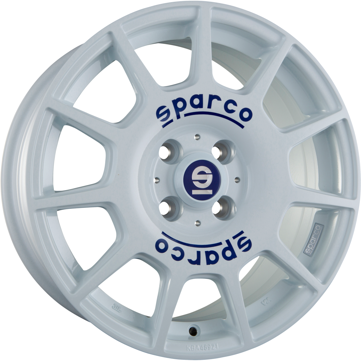 Sparco Terra White + Blue Lettering Alufelge 7.5x17 Zoll ET35 LK 5x100 ML63.3 – Bild 2