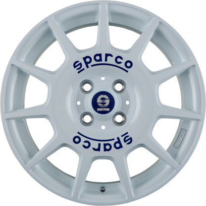 Sparco Terra White + Blue Lettering Alufelge 7.5x17 Zoll ET45 LK 5x114.3 ML73.1