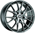 MSW 25 matt titanium polished Alufelge 8x17 Zoll ET29 LK 5x120 ML72.56