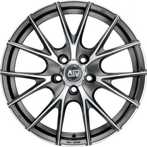 MSW 25 matt titanium polished Alufelge 8x17 Zoll ET29 LK 5x120 ML72.56 – Bild 2