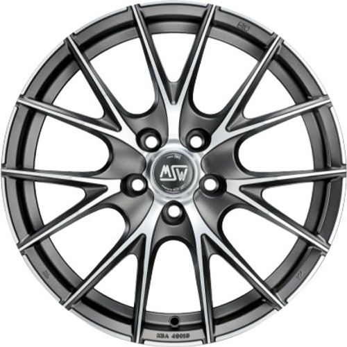MSW 25 matt titanium polished Alufelge 8x17 Zoll ET29 LK 5x120 ML72.56 – Bild 2