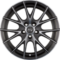 MSW 25 Matt Titanium Full Polished Alufelge 8x17 Zoll ET48 LK 5x112 ML73.1