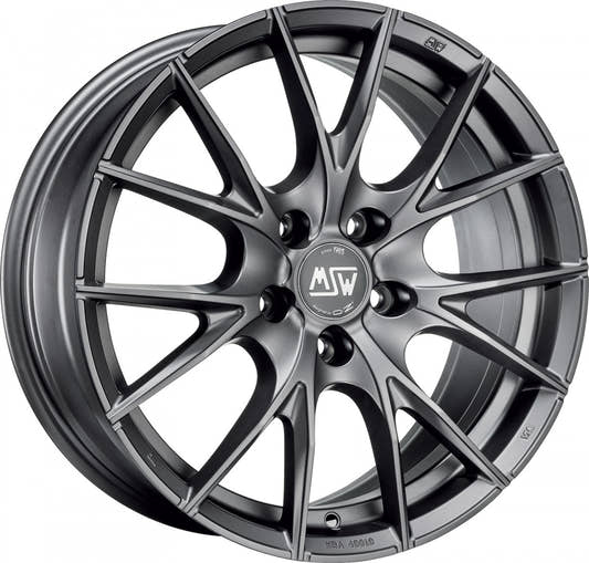 MSW 25 matt titanium tech Alufelge 8x19 Zoll ET29 LK 5x120 ML72.56
